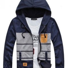 Men Fashion Autumn Patchwork Jacket