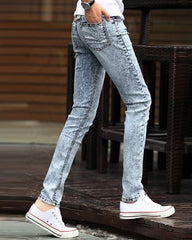 Slim Fit Snowflake Cowboy Feet Pants