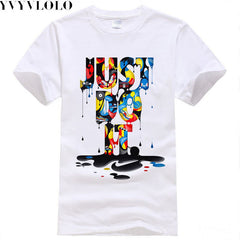 Just Do It Print T Shirt Men Summer Tops