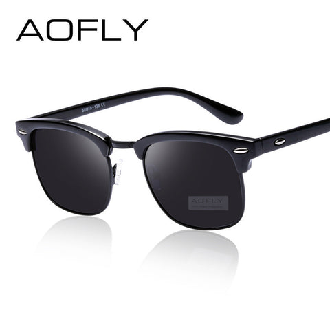 Classic Half Metal Polarized Sunglasses