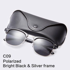 Classic Half Metal Polarized Sunglasses
