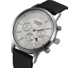 Luxury Military Quartz Sports Wristwatch Leather Strap