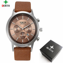 Luxury Military Quartz Sports Wristwatch Leather Strap