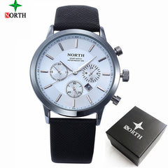 Luxury Military Quartz Sports Wristwatch Leather Strap