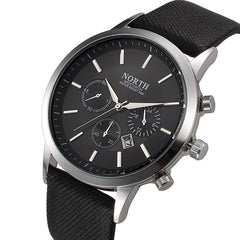 Luxury Military Quartz Sports Wristwatch Leather Strap