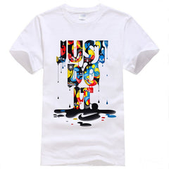 Just Do It Print T Shirt Men Summer Tops