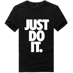 Just Do It Print T Shirt Men Summer Tops