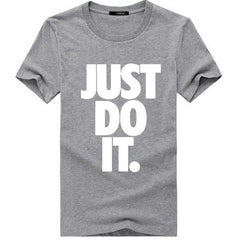 Just Do It Print T Shirt Men Summer Tops