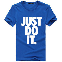 Just Do It Print T Shirt Men Summer Tops