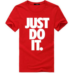 Just Do It Print T Shirt Men Summer Tops