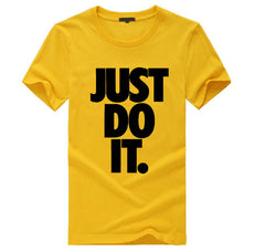 Just Do It Print T Shirt Men Summer Tops