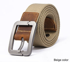 Fashionable Pin Buckle Canvas Strap Casual Belt