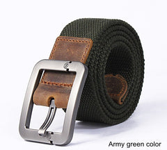 Fashionable Pin Buckle Canvas Strap Casual Belt