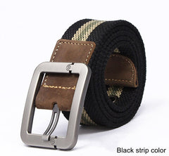 Fashionable Pin Buckle Canvas Strap Casual Belt