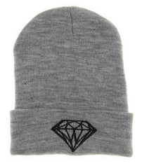 Diamond Knitted Hats For Women Skullies Beanies