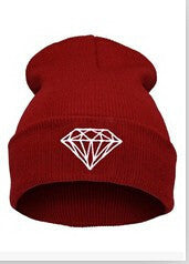 Diamond Knitted Hats For Women Skullies Beanies