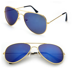 Star Sunglasses Men Polarized Aviator Mirrored Lens