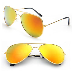 Star Sunglasses Men Polarized Aviator Mirrored Lens