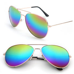 Star Sunglasses Men Polarized Aviator Mirrored Lens