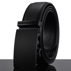 Automatic Buckle Cowhide Leather Men Belt