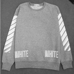 Autumn Winter West Stripe Pullover Man Sweatshirt