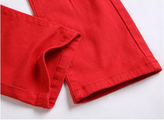 White Ripped Jeans For Men Casual Slim Fit