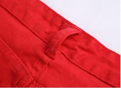 White Ripped Jeans For Men Casual Slim Fit