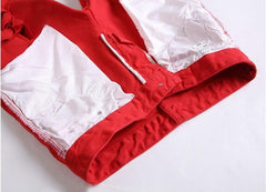 White Ripped Jeans For Men Casual Slim Fit