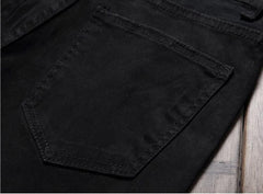 White Ripped Jeans For Men Casual Slim Fit