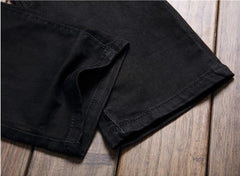 White Ripped Jeans For Men Casual Slim Fit