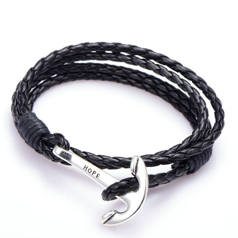 40cm Man Anchor Bracelet Wristband Charm