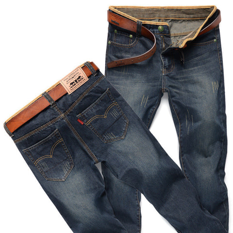 Male Casual Straight Denim Full Length