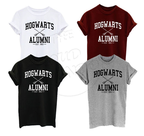 Summer T Shirt Hogwarts Alumni Harry Potter Inspired