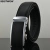 Automatic Buckle Cowhide Leather Men Belt